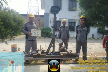 Jasa Sondir Tanah (Cone Penetration Test/CPT) profesional di Jakarta, Bogor, Depok, Tangerang, Bekasi (Jabodetabek) & seluruh Jawa Barat. Artha Konstruksi sediakan uji sondir akurat untuk keamanan pondasi proyek Anda. Hubungi Anwar: 0813-1711-6767.