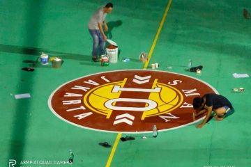Jasa Pembuatan Lapangan Basket Multifungsi profesional di Jakarta, Bogor, Depok, Tangerang, Bekasi (Jabodetabek) & seluruh Jawa Barat. Artha Konstruksi bangun lapangan basket outdoor/indoor, juga futsal, voli, badminton. Hubungi Anwar: 0813-1711-6767.